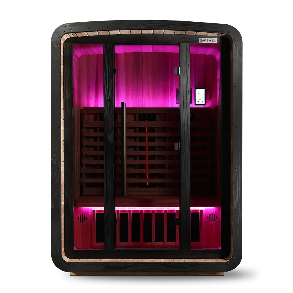Revel Luna 3 Person Infrared Barrel Sauna - Next Gen Revel Saunas
