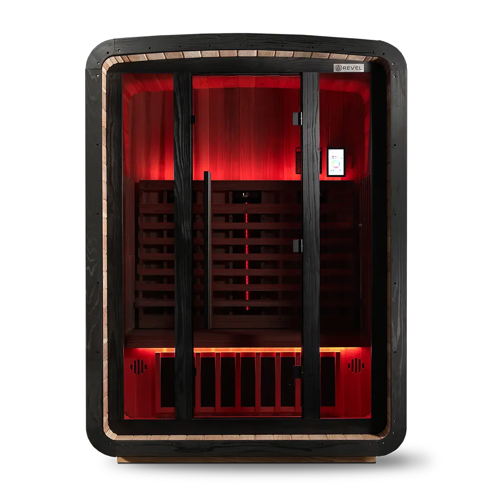 Revel Luna 3 Person Infrared Barrel Sauna - Next Gen Revel Saunas