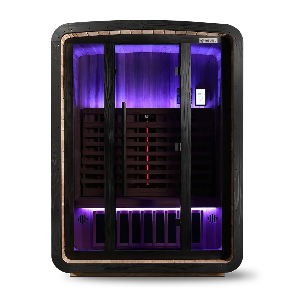 Revel Luna 3 Person Infrared Barrel Sauna - Next Gen Revel Saunas