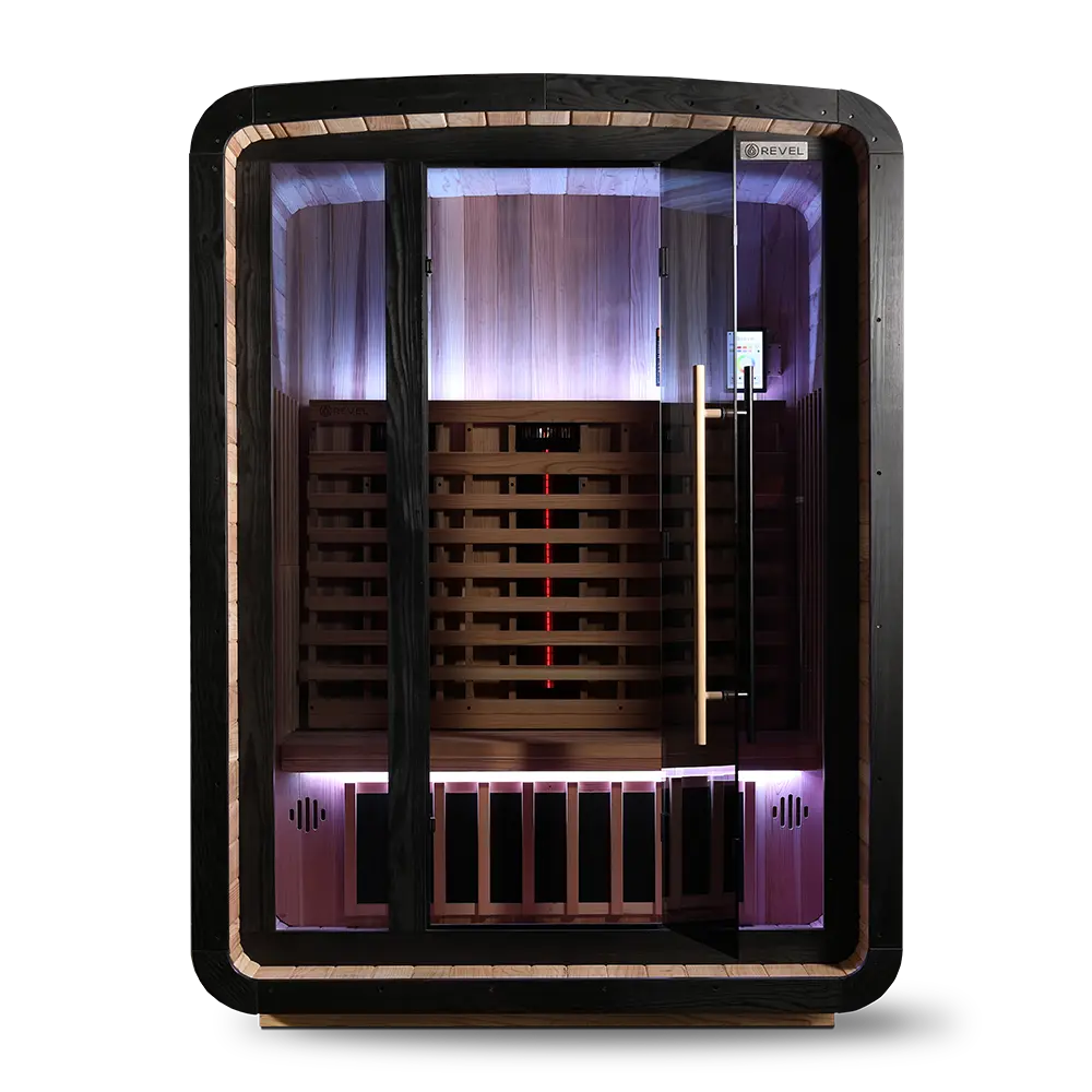 Revel Luna 3 Person Infrared Barrel Sauna - Next Gen Revel Saunas
