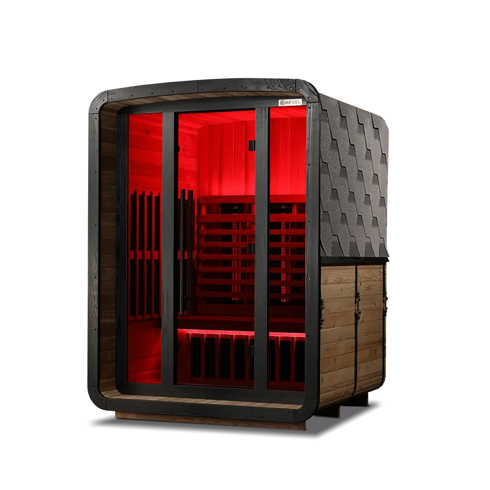 Revel Luna 3 Person Infrared Barrel Sauna - Next Gen Revel Saunas