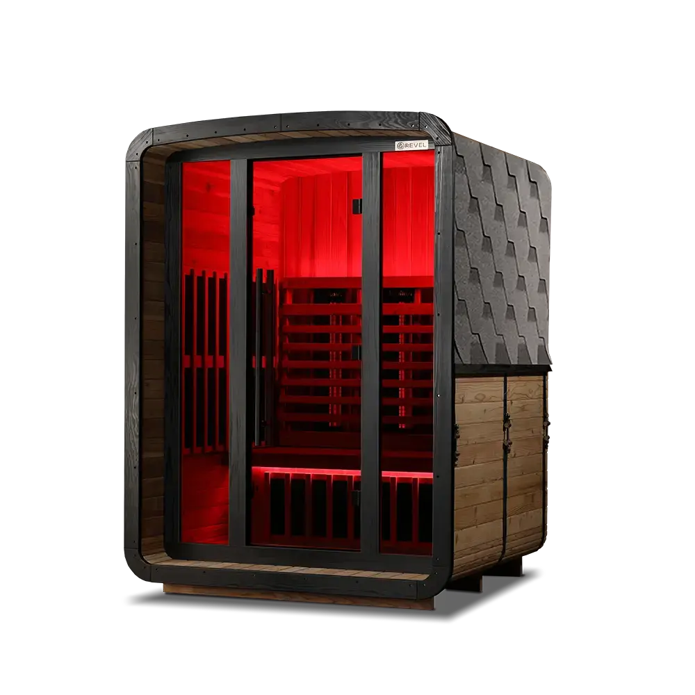 Revel Luna 3 Person Infrared Barrel Sauna - Next Gen Revel Saunas