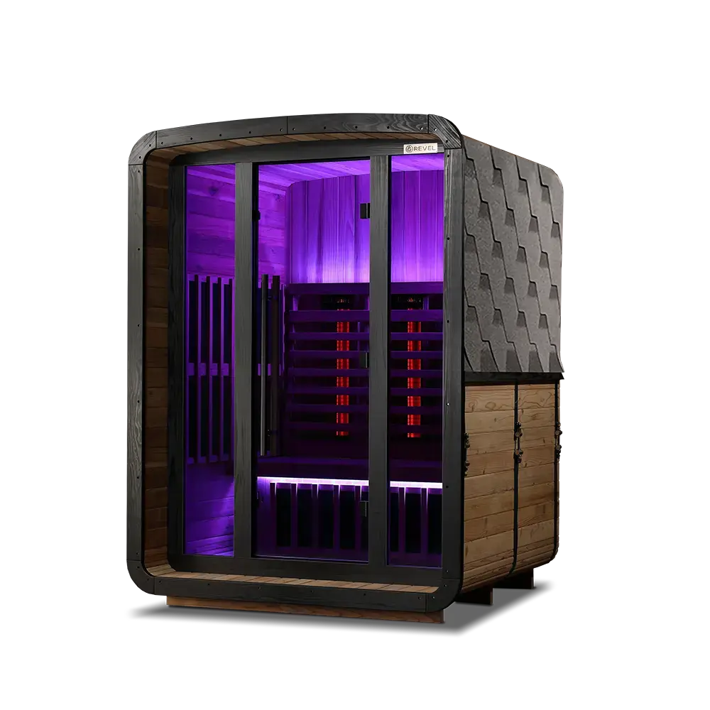 Revel Luna 3 Person Infrared Barrel Sauna - Next Gen Revel Saunas