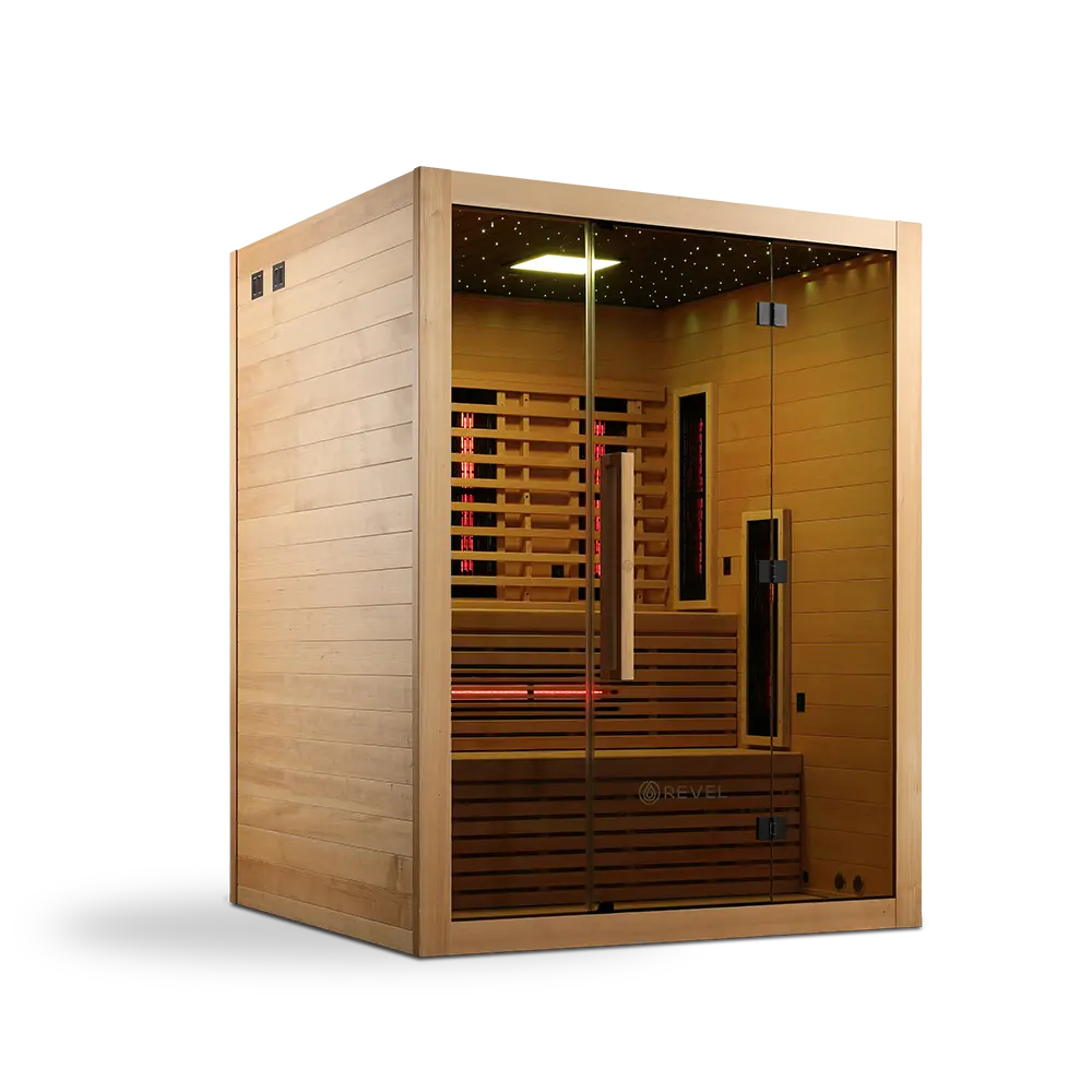 Revel NordicWave 4 Person Infrared & Traditional Hybrid Sauna (Next Gen) Revel Saunas