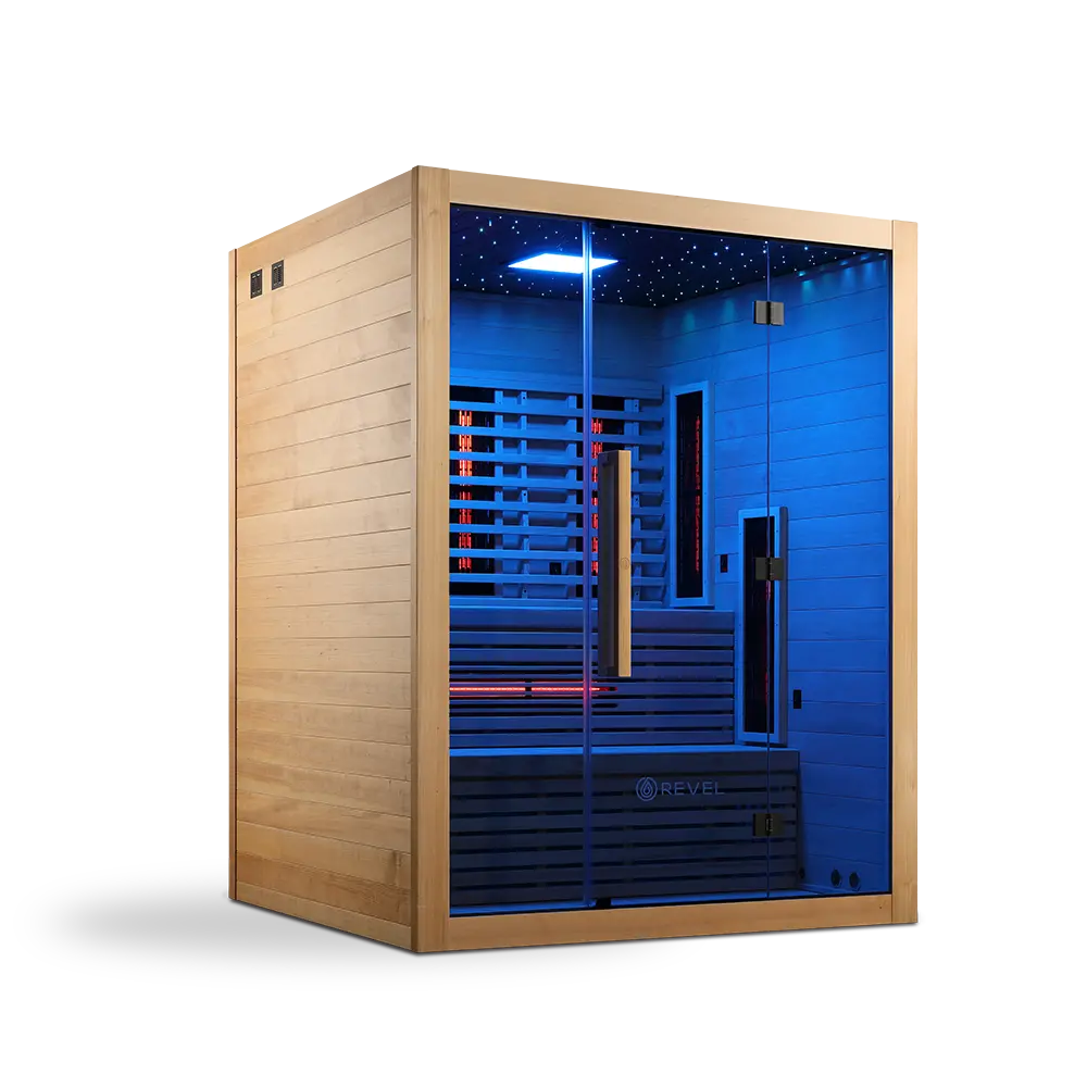Revel NordicWave 4 Person Infrared & Traditional Hybrid Sauna (Next Gen) Revel Saunas