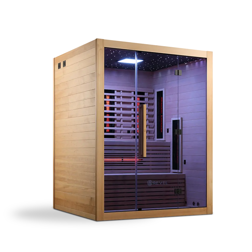 Revel NordicWave 4 Person Infrared & Traditional Hybrid Sauna (Next Gen) Revel Saunas
