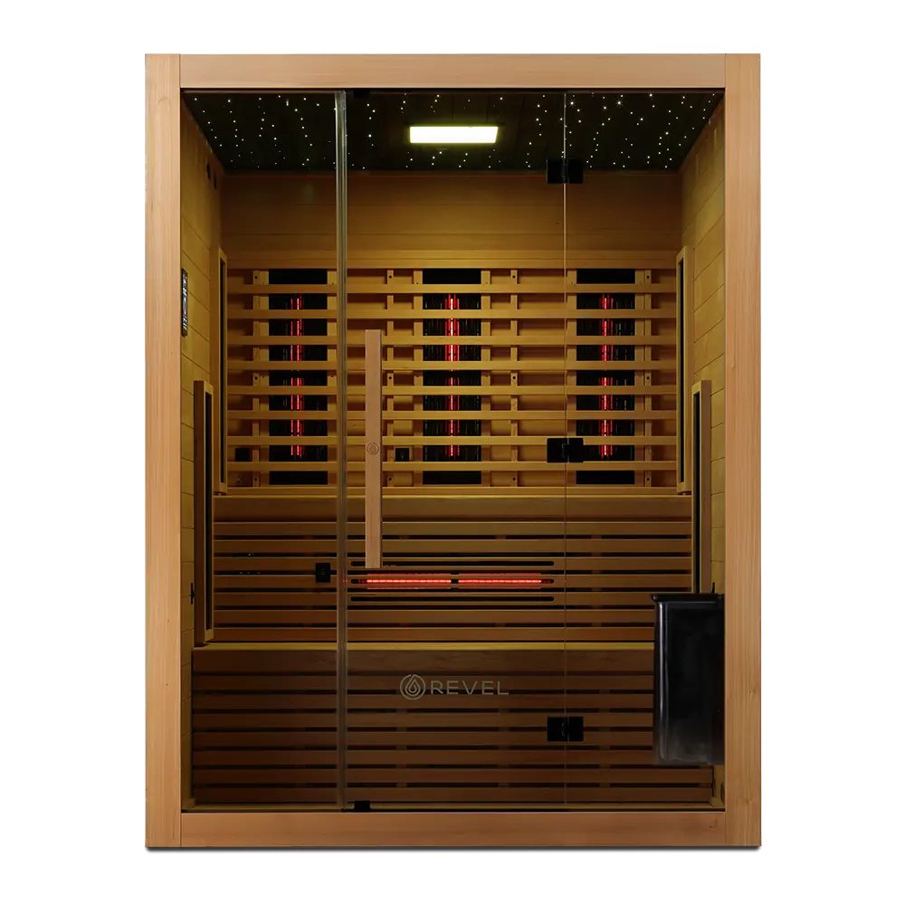 Revel NordicWave 4 Person Infrared & Traditional Hybrid Sauna (Next Gen) Revel Saunas