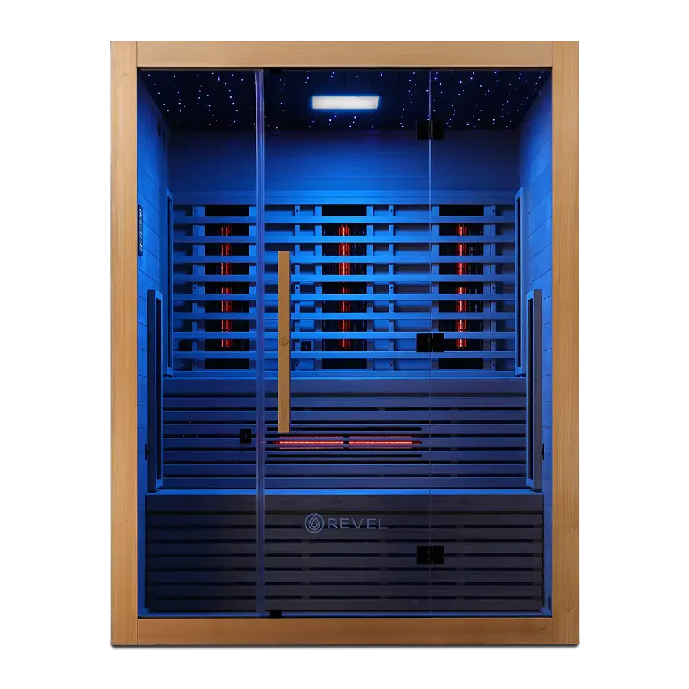 Revel NordicWave 4 Person Infrared & Traditional Hybrid Sauna (Next Gen) Revel Saunas