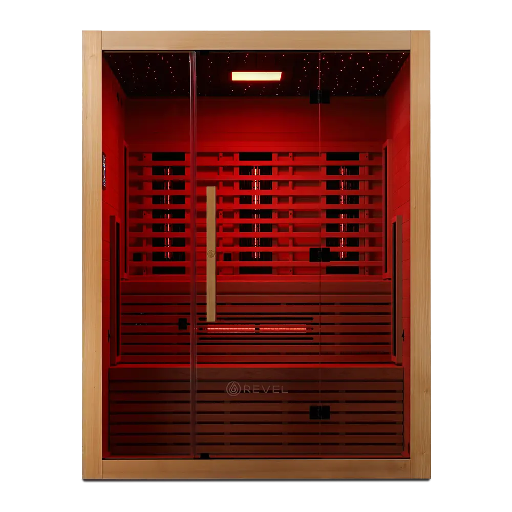 Revel NordicWave 4 Person Infrared & Traditional Hybrid Sauna (Next Gen) Revel Saunas