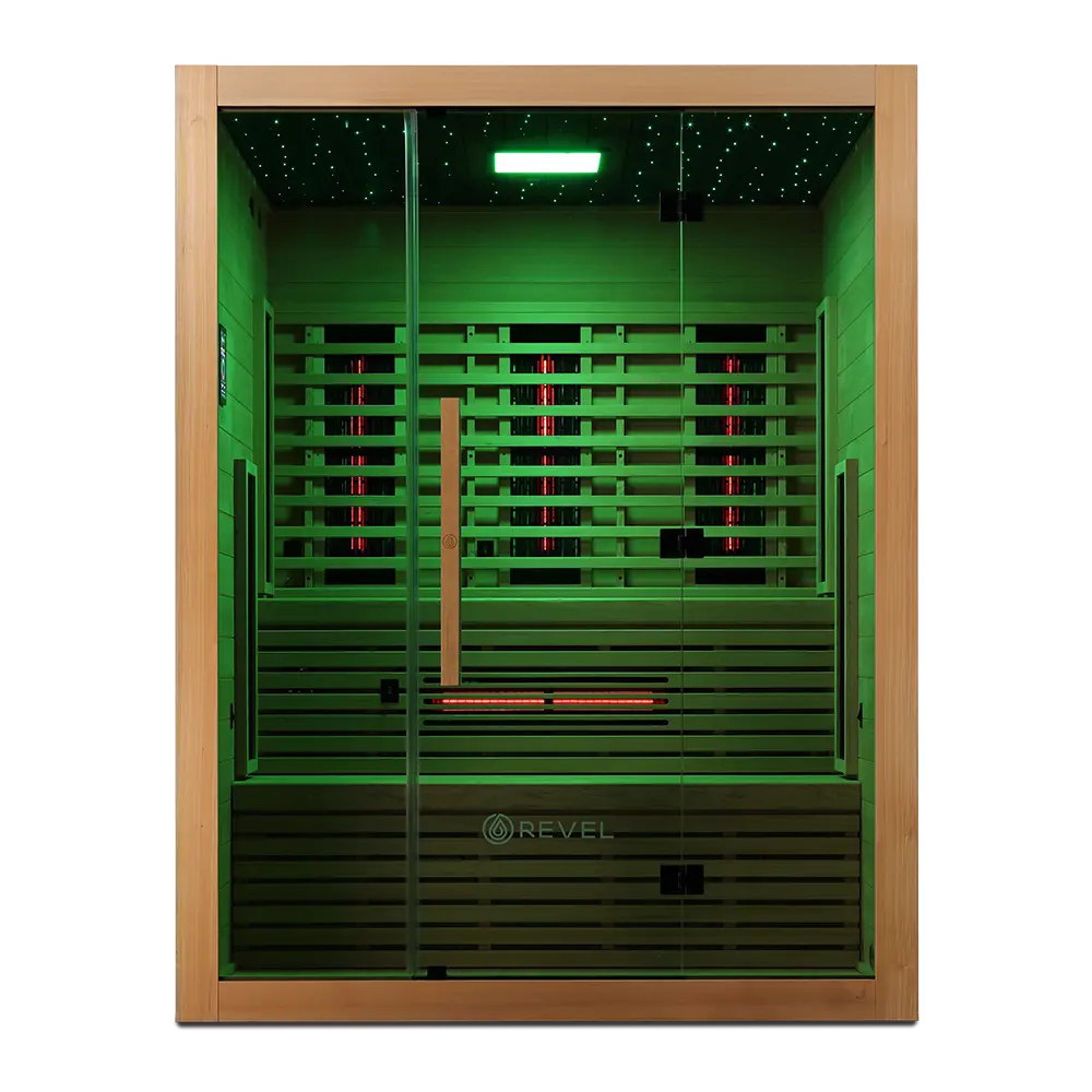 Revel NordicWave 4 Person Infrared & Traditional Hybrid Sauna (Next Gen) Revel Saunas