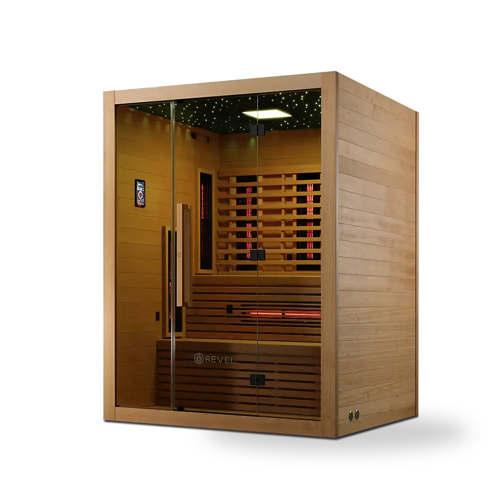 Revel NordicWave 4 Person Infrared & Traditional Hybrid Sauna (Next Gen) Revel Saunas