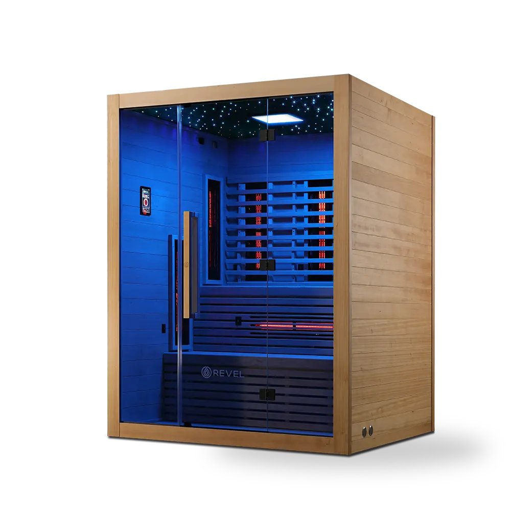 Revel NordicWave 4 Person Infrared & Traditional Hybrid Sauna (Next Gen) Revel Saunas