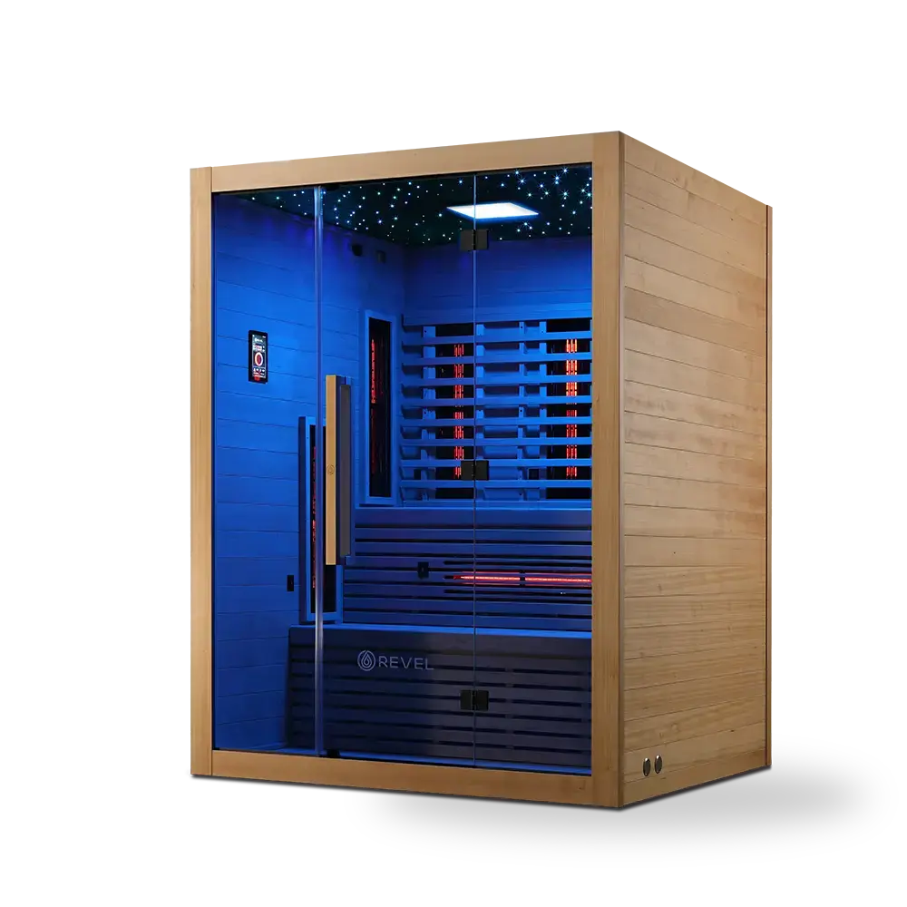 Revel NordicWave 4 Person Infrared & Traditional Hybrid Sauna (Next Gen) Revel Saunas