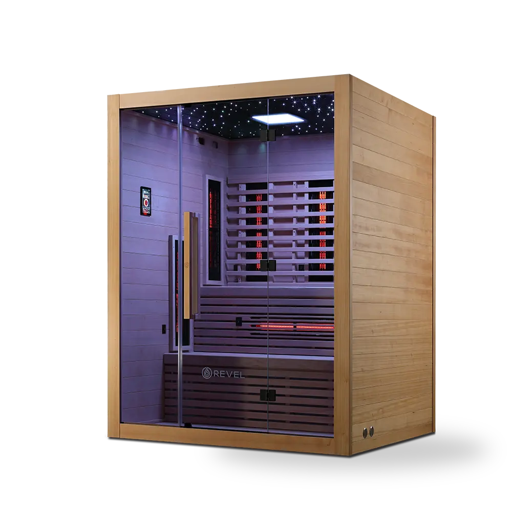 Revel NordicWave 4 Person Infrared & Traditional Hybrid Sauna (Next Gen) Revel Saunas