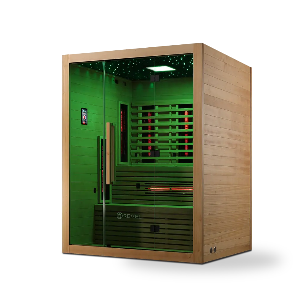 Revel NordicWave 4 Person Infrared & Traditional Hybrid Sauna (Next Gen) Revel Saunas
