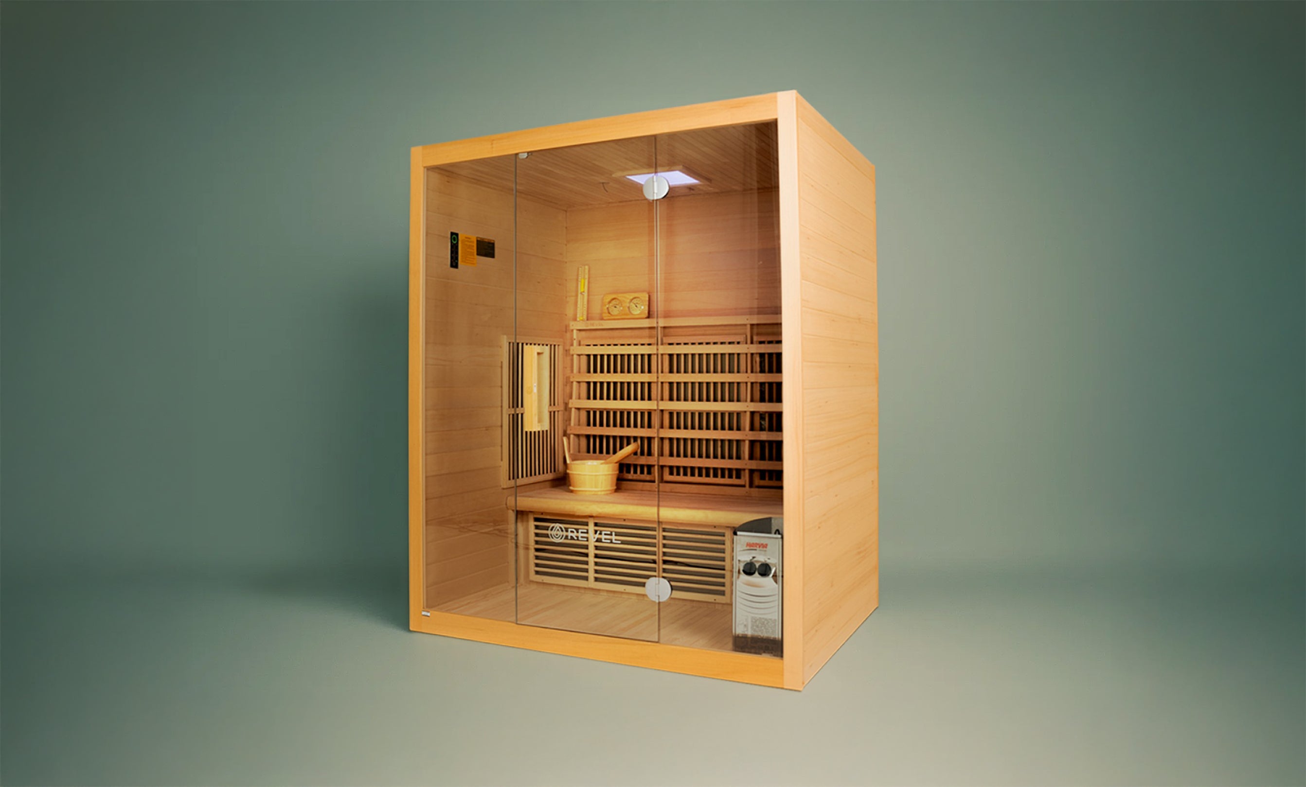 Load video: installation video for the Revel NordicWave sauna