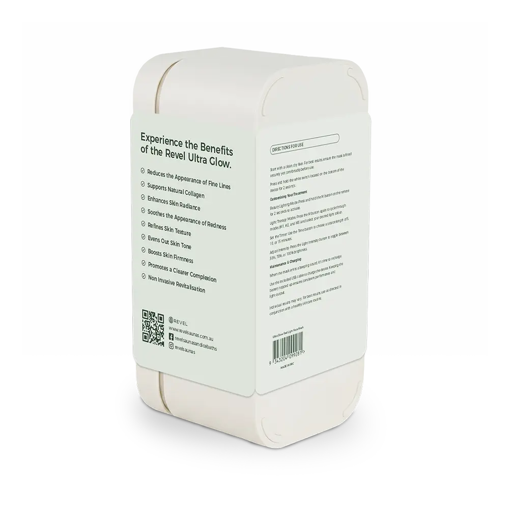 Revel Ultra Glow Redlight Face Mask Revel Saunas