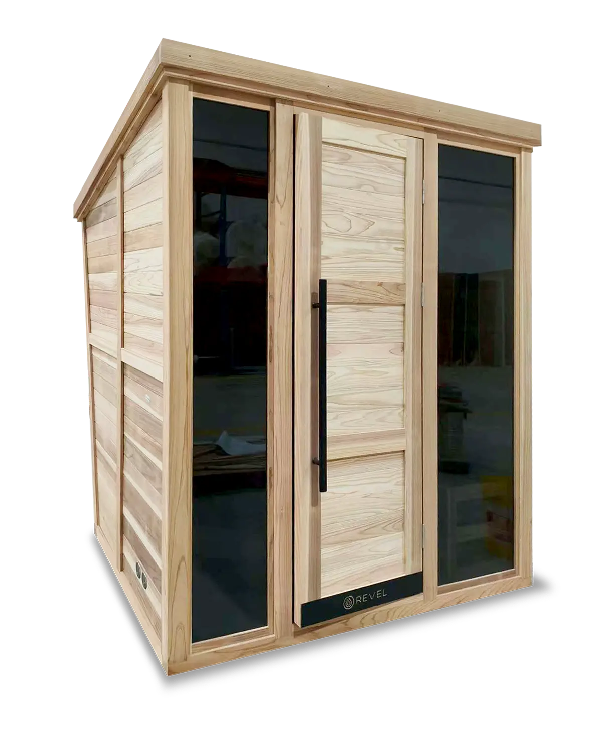 Revel Solaris 4 Person Traditional Outdoor Cabin Sauna Revel Saunas