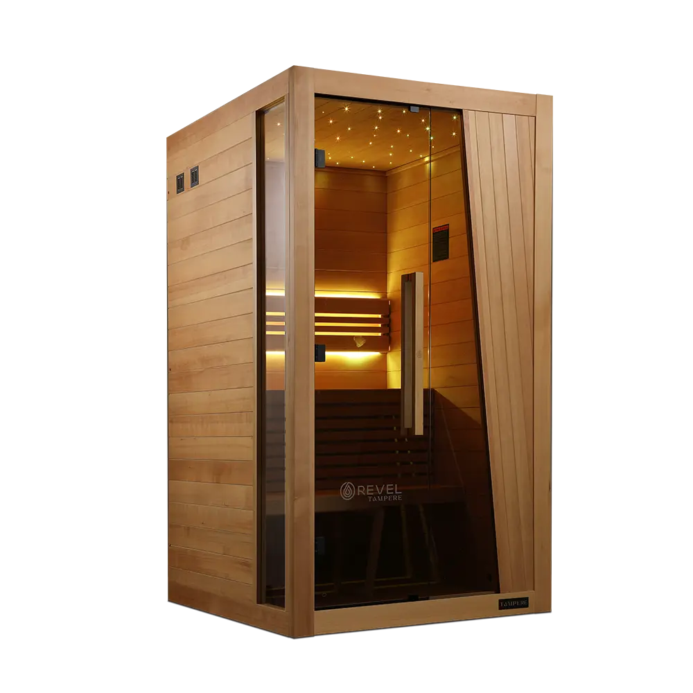 Revel Tampere 2 Person Traditional Finnish Sauna - Next Gen Revel Saunas