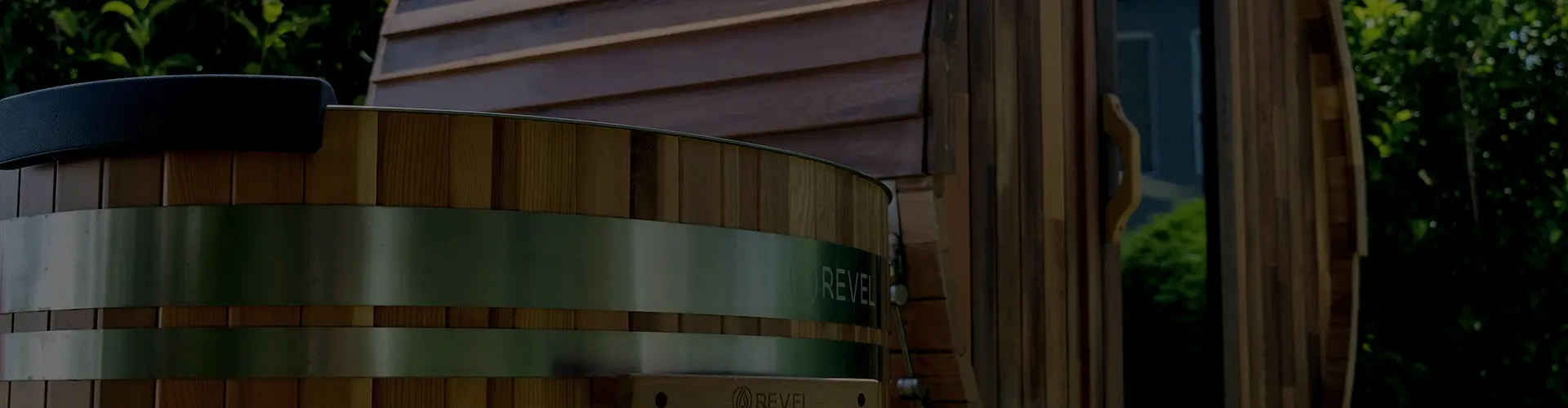 Outdoor-Sauna-Ice-Bath Revel Saunas