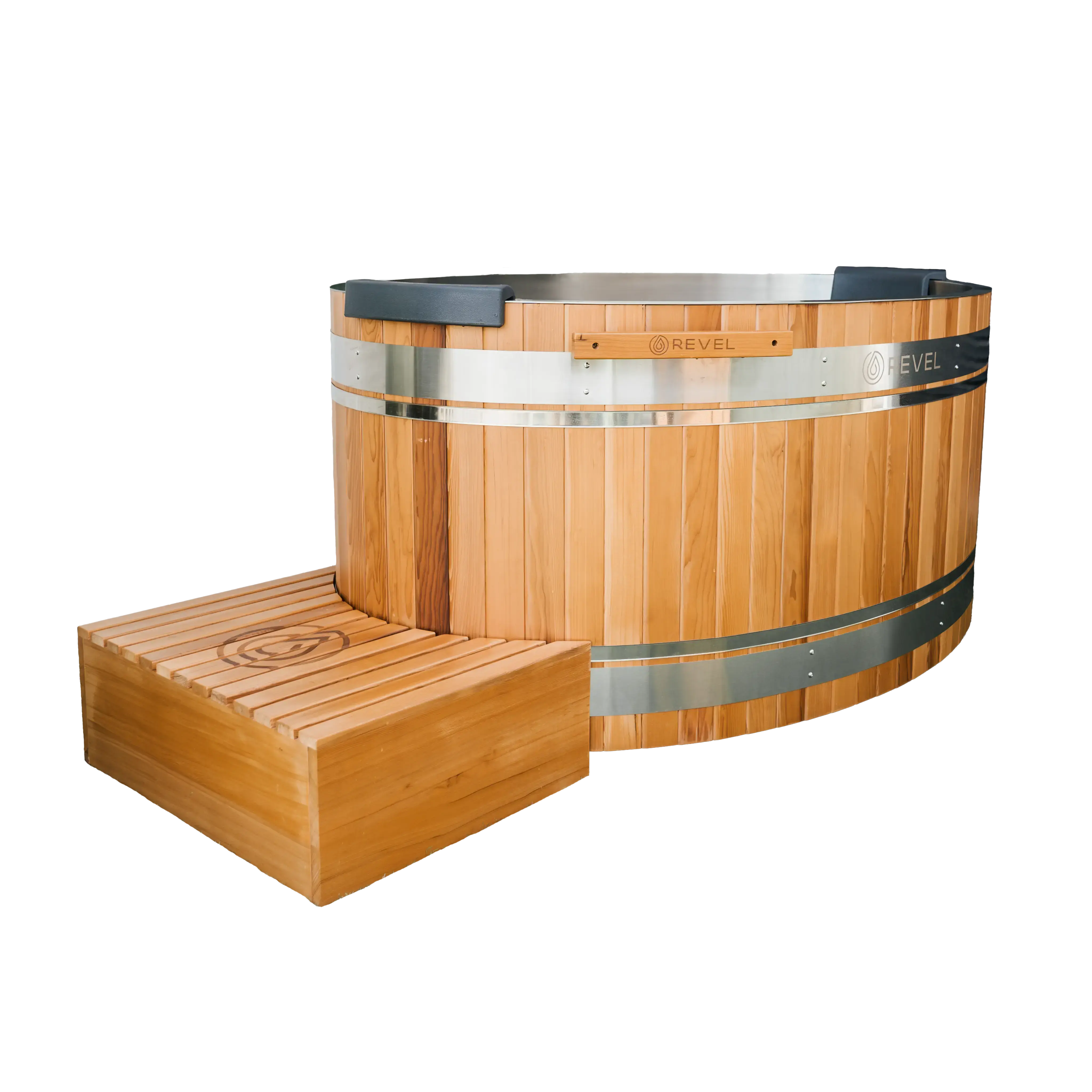 Revel Glacier Duo - Hemlock Nordic Ice Bath Revel Saunas