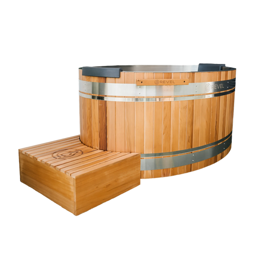 Revel Glacier Duo - Hemlock Nordic Ice Bath Revel Saunas