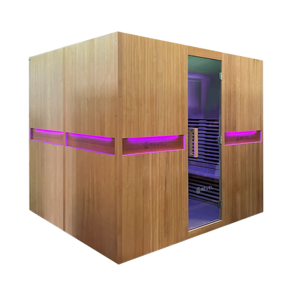 Revel Aura 10 Person Full Spectrum Infrared Sauna Revel Saunas