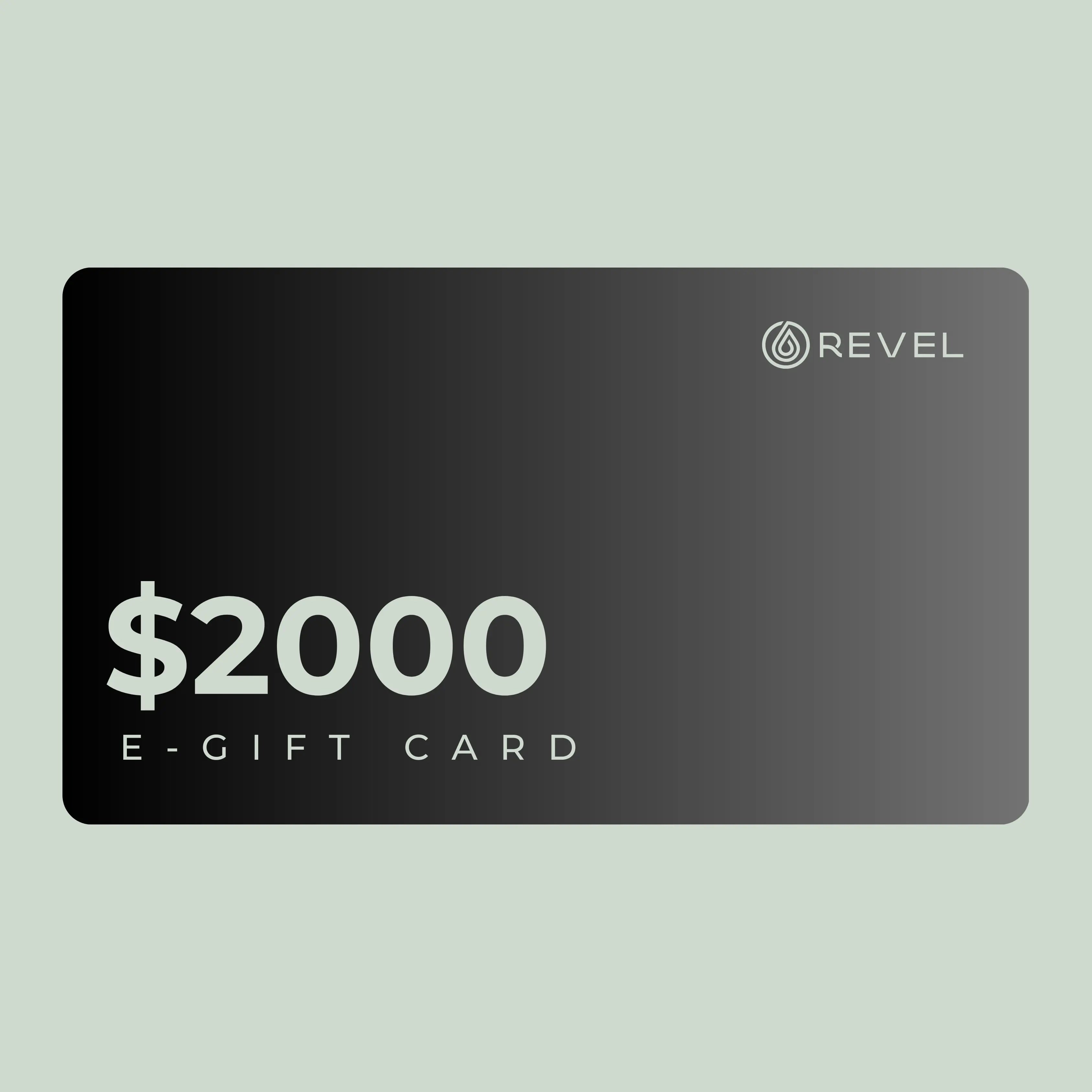 Revel Gift Card $3500 Revel Saunas