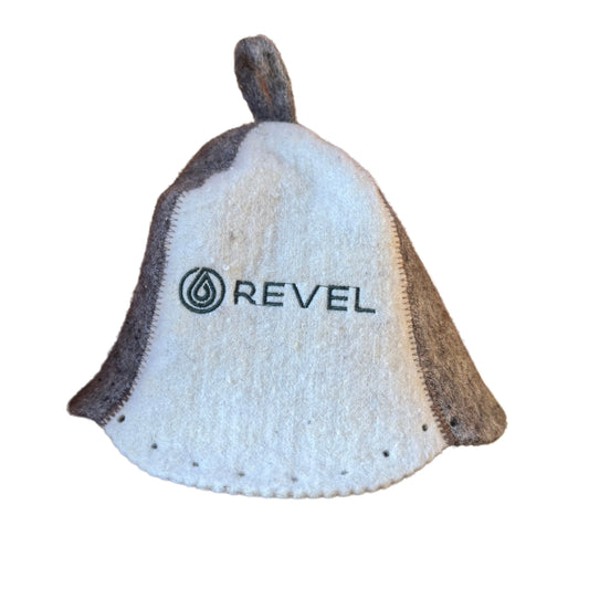 Revel Sauna Hat - Premium 100% Wool Heat Shield Revel Saunas