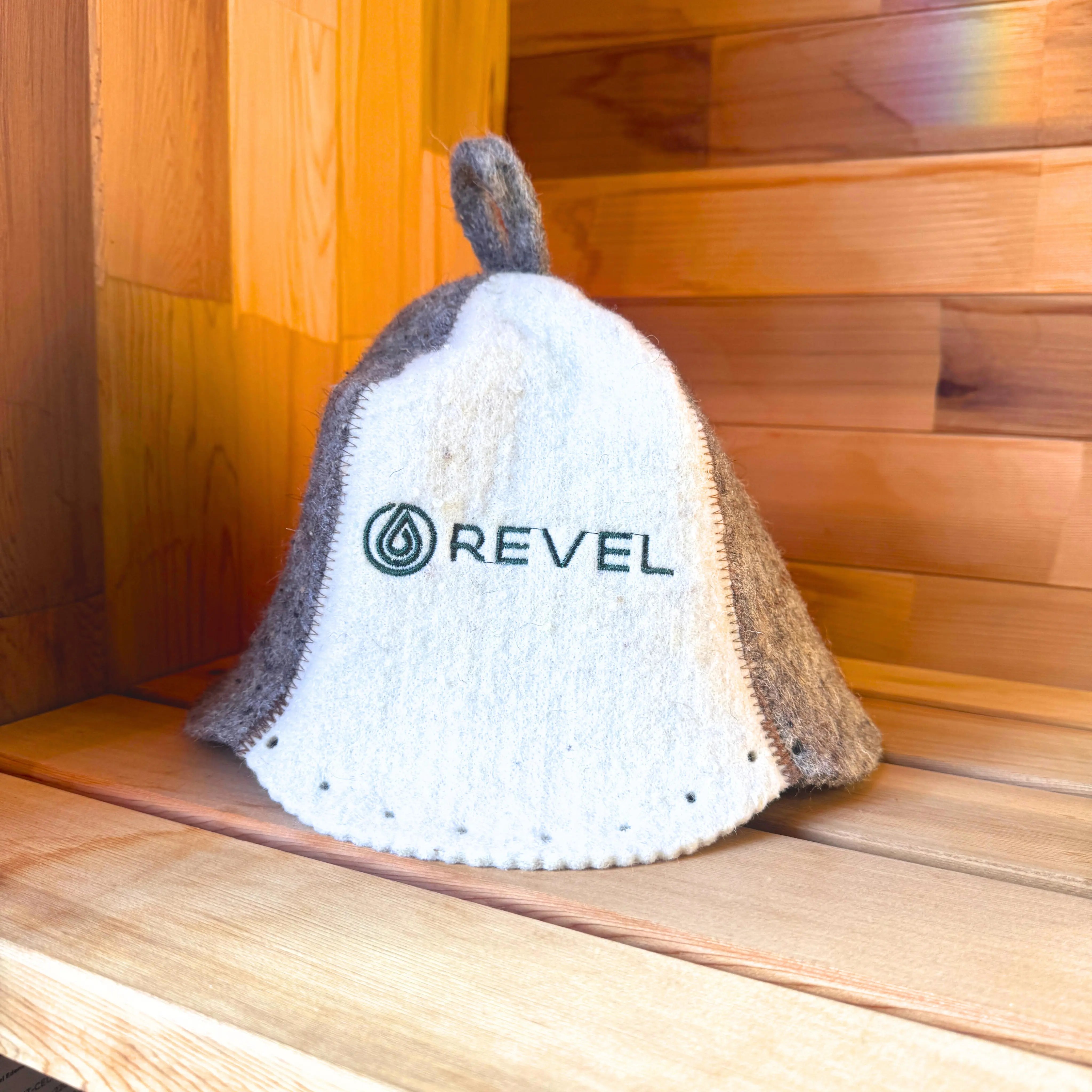 Revel Sauna Hat - Premium 100% Wool Heat Shield Revel Saunas