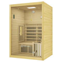 Revel NordicWave 2 Person Infrared & Traditional Hybrid Sauna Revel Saunas