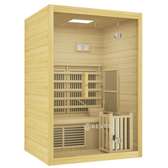 Revel NordicWave 2 Person Infrared & Traditional Hybrid Sauna Revel Saunas