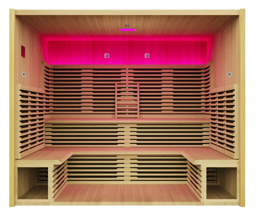 Revel Aura 10 Person Full Spectrum Infrared Sauna Revel Saunas