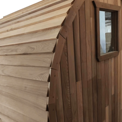 Aurora 2 Person Traditional Cedar Barrel Sauna Revel Saunas