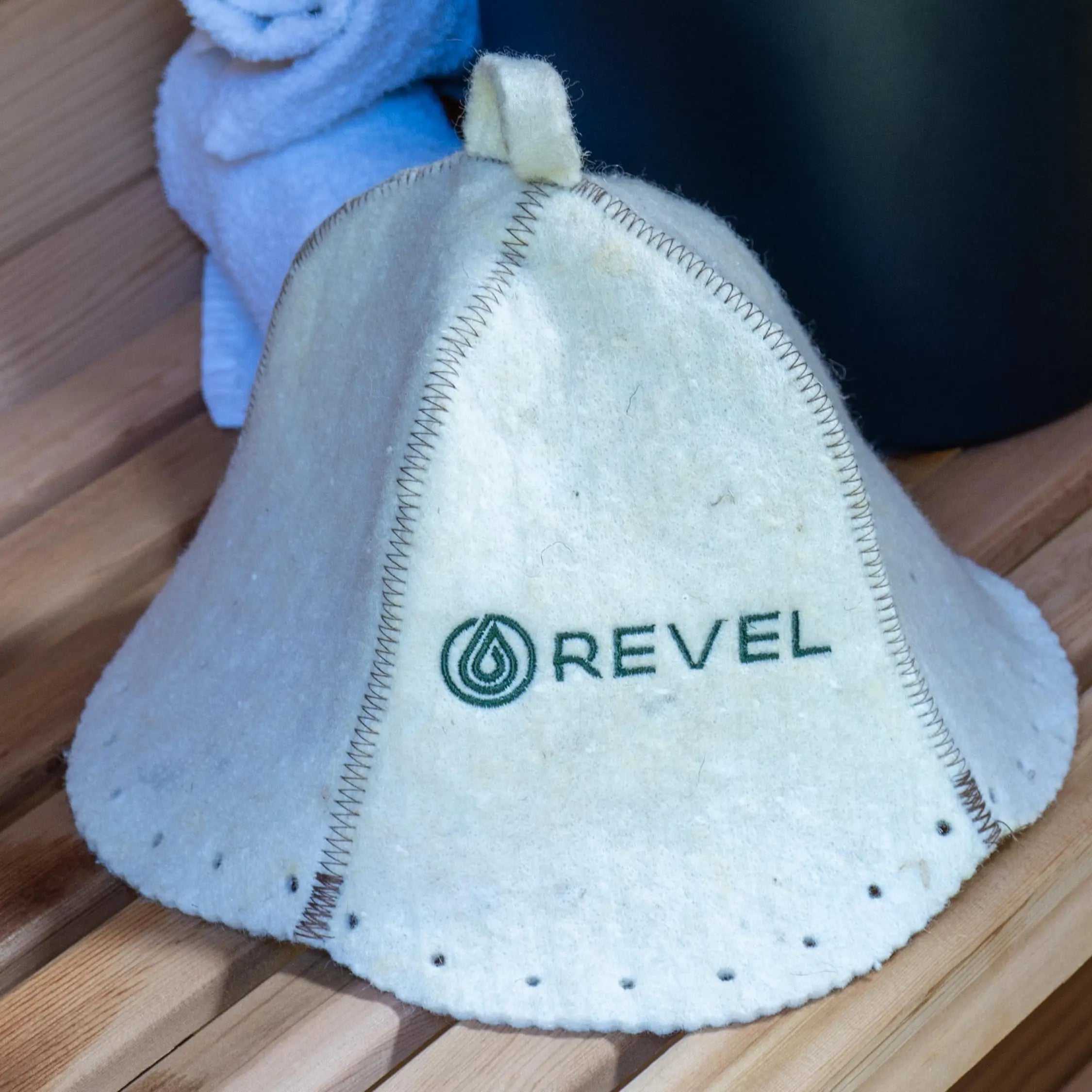 Revel Sauna Hat - Premium 100% Wool Heat Shield Revel Saunas