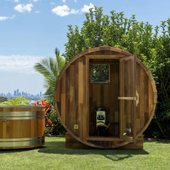 Revel Aurora - 2 Person Traditional Cedar Barrel Sauna Revel Saunas