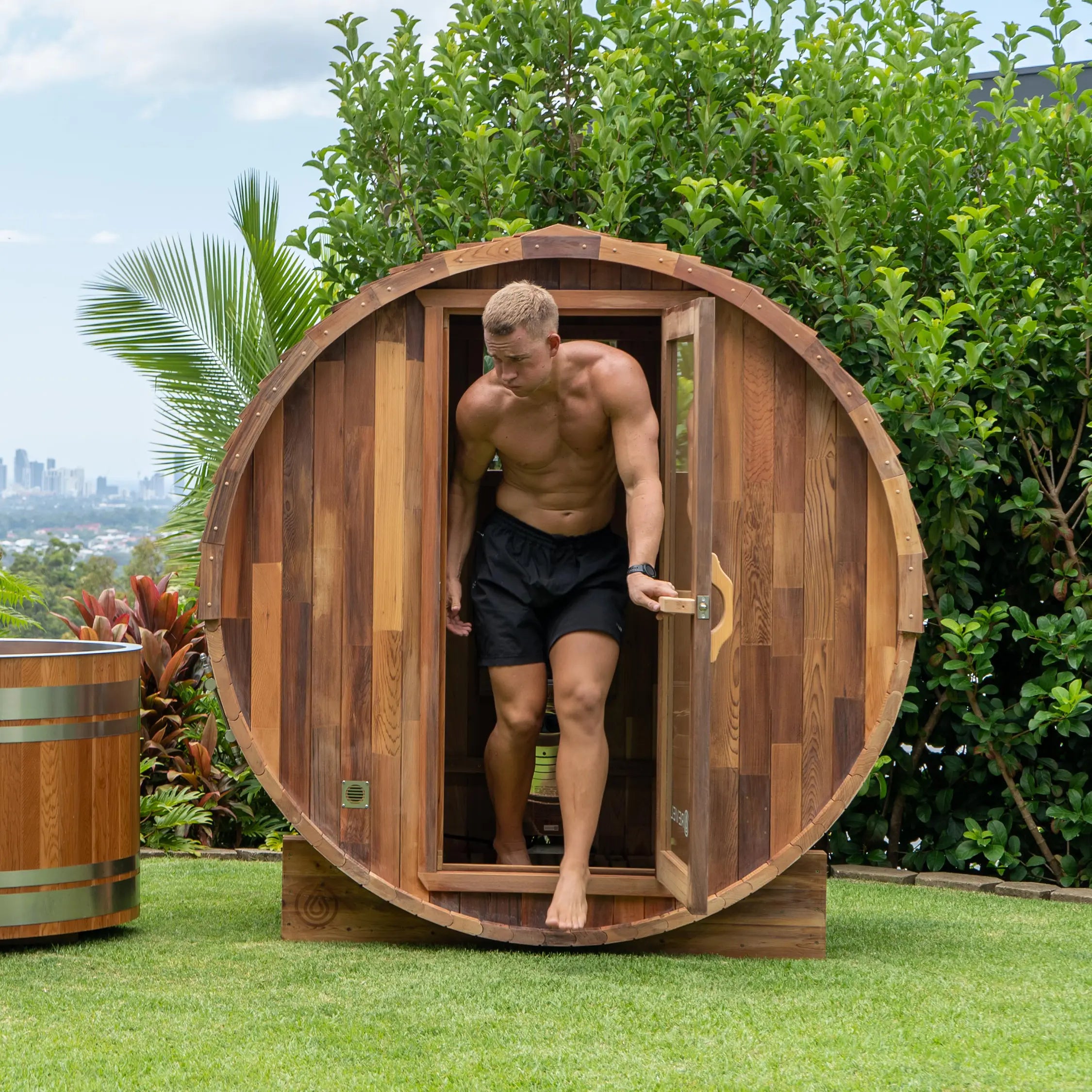 Revel Aurora - 2 Person Traditional Cedar Barrel Sauna Revel Saunas