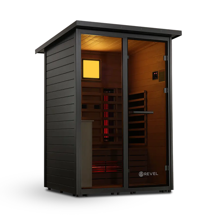 Revel Eclipse 2 Person Full Spectrum Infrared Cabin | Revel Saunas