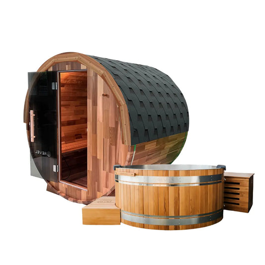 4 Edenview Barrel Sauna & Glacier Duo Revel Saunas