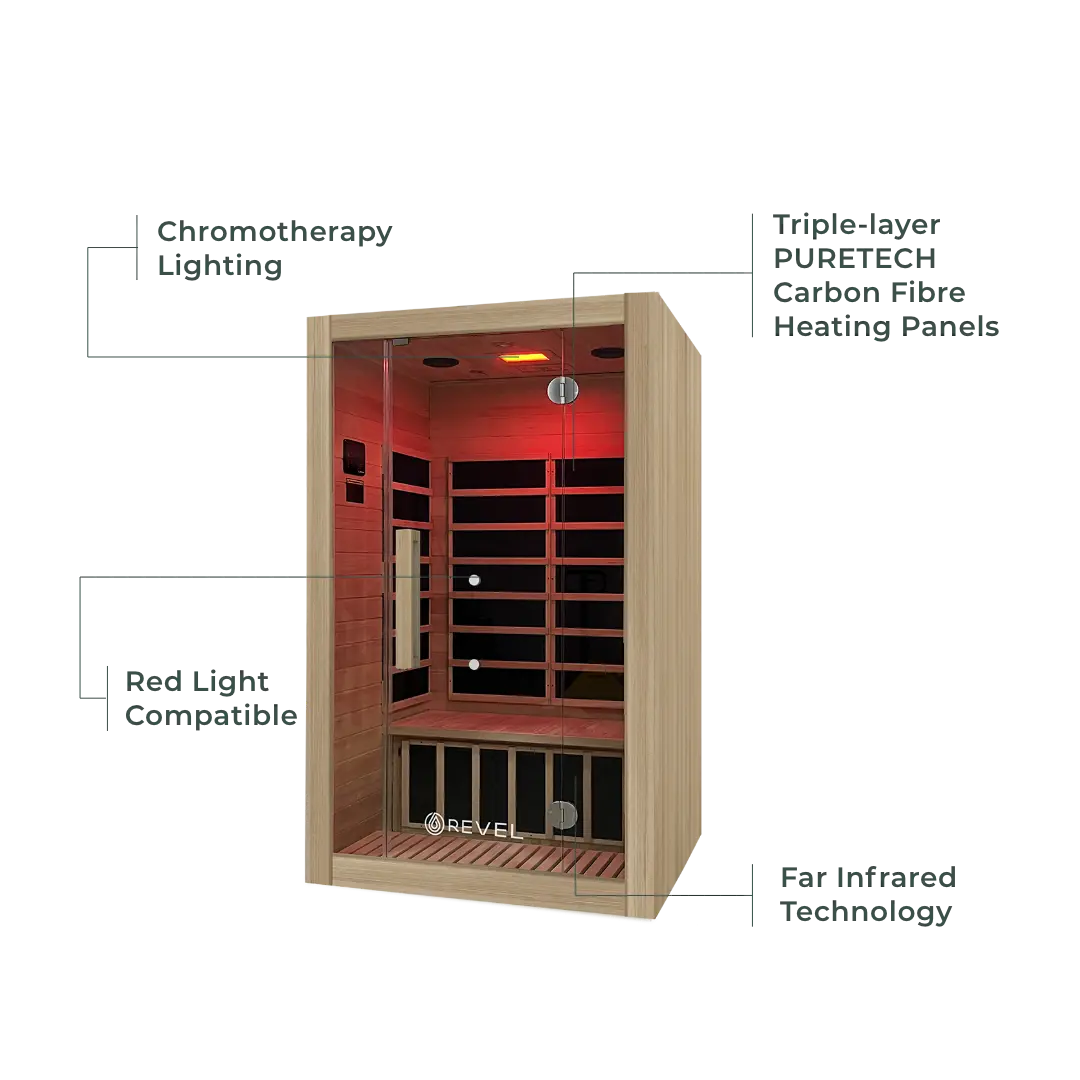 Revel Kora 2 Person Far Infrared Sauna Revel Saunas