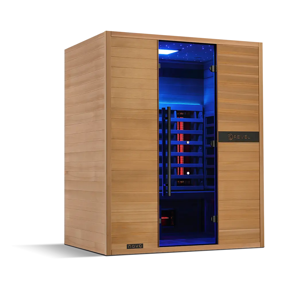 Revel Nova 3 Person Full Spectrum Infrared Sauna - Next Gen Revel Saunas