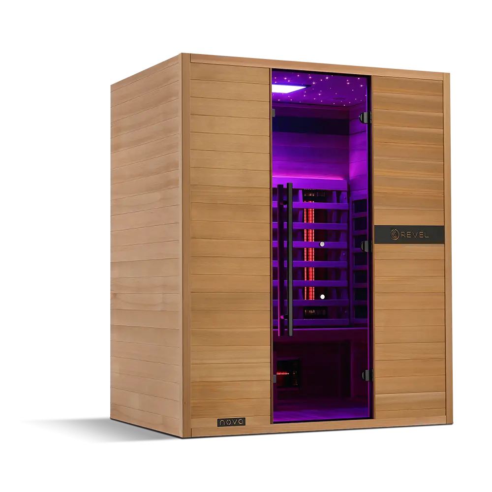 Revel Nova 3 Person Full Spectrum Infrared Sauna - Next Gen Revel Saunas