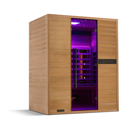 Revel Nova 3 Person Full Spectrum Infrared Sauna - Next Gen Revel Saunas