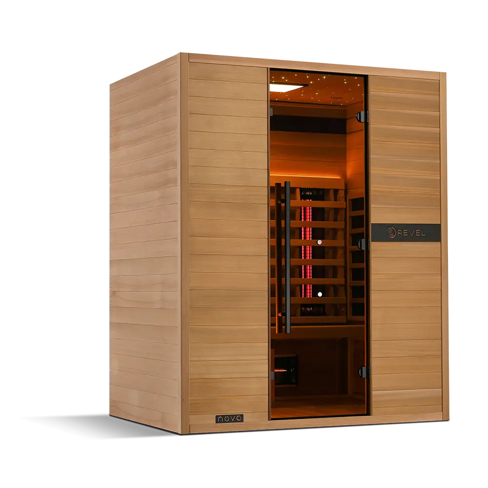 Revel Nova 3 Person Full Spectrum Infrared Sauna - Next Gen Revel Saunas