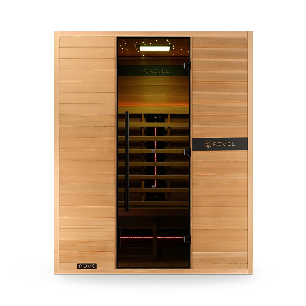 Revel Nova 3 Person Full Spectrum Infrared Sauna - Next Gen Revel Saunas