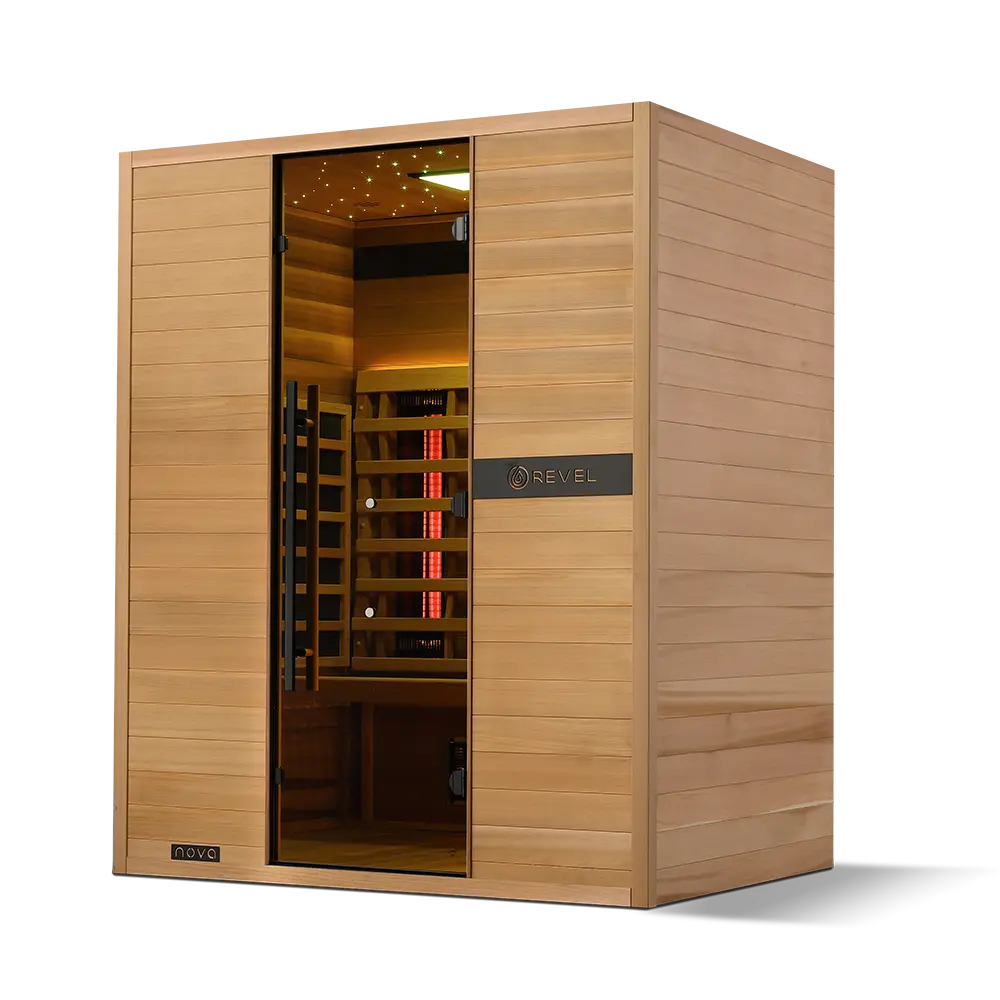 Revel Nova 3 Person Full Spectrum Infrared Sauna - Next Gen Revel Saunas
