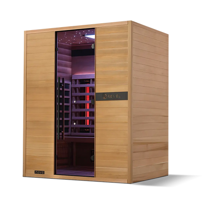 Revel Nova 3 Person Full Spectrum Infrared Sauna - Next Gen Revel Saunas