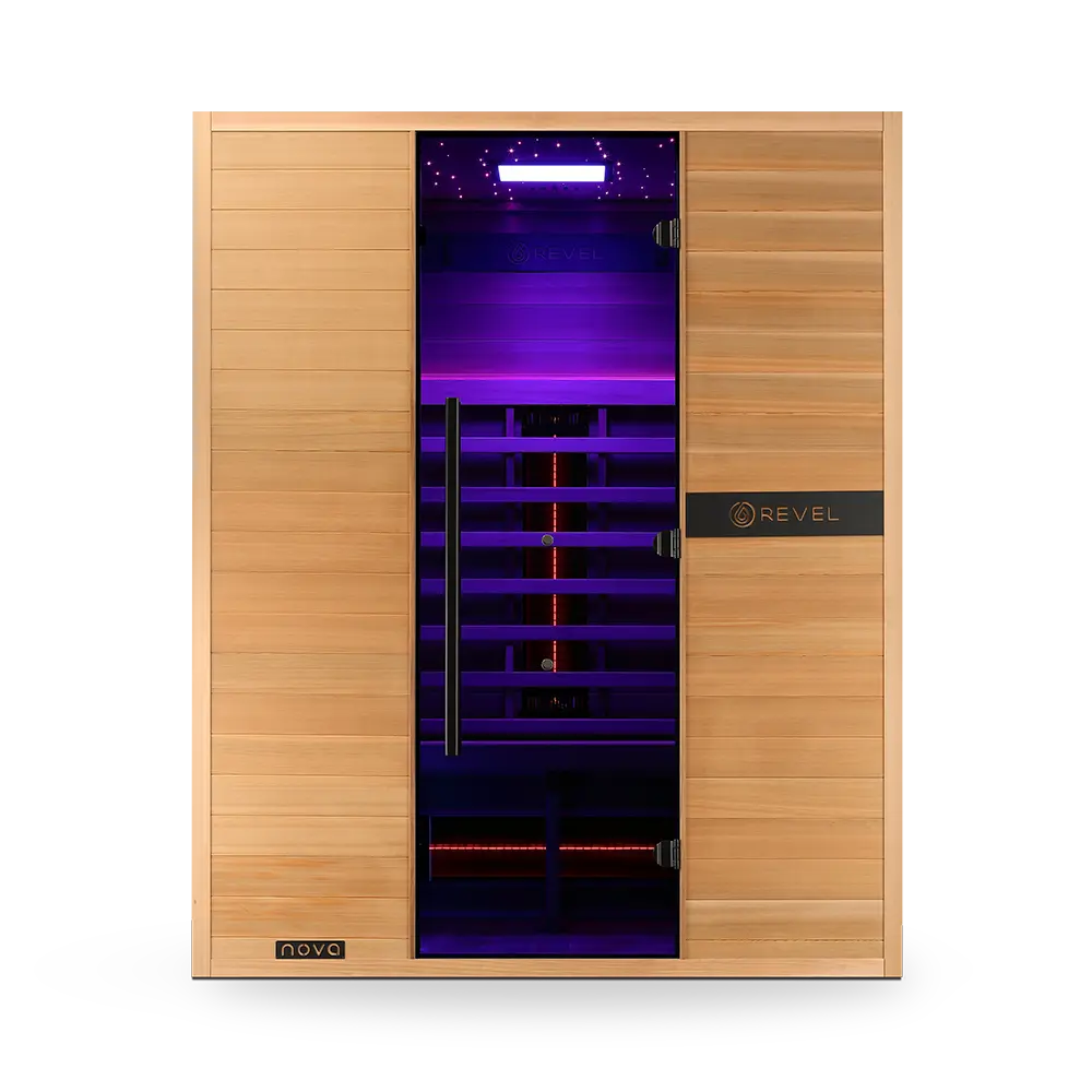 Revel Nova 3 Person Full Spectrum Infrared Sauna - Next Gen Revel Saunas