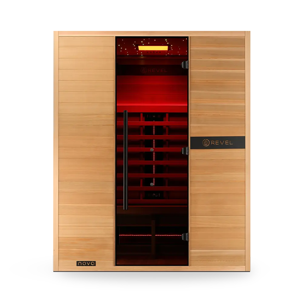 Revel Nova 3 Person Full Spectrum Infrared Sauna - Next Gen Revel Saunas