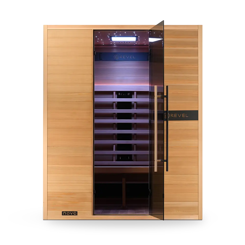 Revel Nova 3 Person Full Spectrum Infrared Sauna - Next Gen Revel Saunas